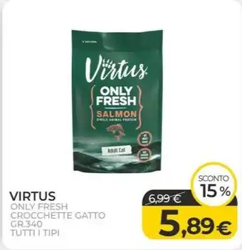 Arcaplanet VIRTUS ONLY FRESH CROCCHETTE GATTO offerta