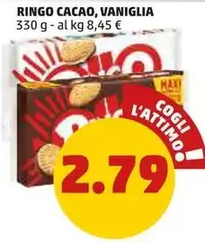 PENNY RINGO CACAO, VANIGLIA 330 g offerta