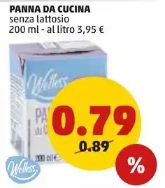 PENNY PANNA DA CUCINA senza lattosio 200 ml offerta