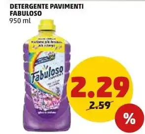 PENNY DETERGENTE PAVIMENTI FABULOSO offerta