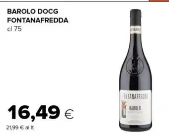 Tigre BAROLO DOCG FONTANAFREDDA cl 75 offerta