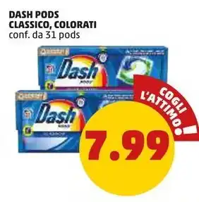 PENNY DASH PODS CLASSICO, COLORATI conf. da 31 pods offerta
