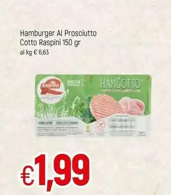 Galassia Raspini Hamcotto 100% Prosciutto Cotto 150 G(ml) offerta
