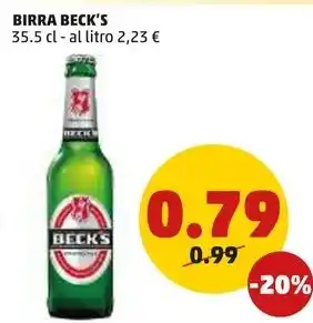 PENNY BIRRA BECK'S 35.5 cl offerta