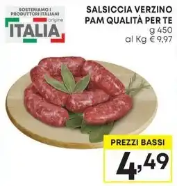 Pam SALSICCIA VERZINO PAM QUALITÀ PER TE offerta