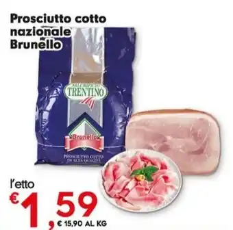 Despar Prosciutto cotto nazionale Brunello offerta