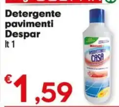 Despar Detergente pavimenti Despar lt 1 offerta