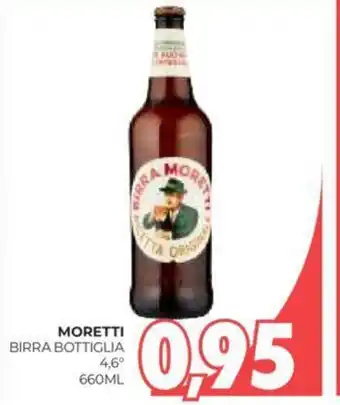 Eté MORETTI BIRRA BOTTIGLIA 4,6" 660 ML offerta