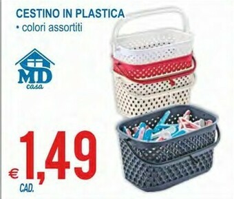 MD Discount Cestino In Plastica offerta