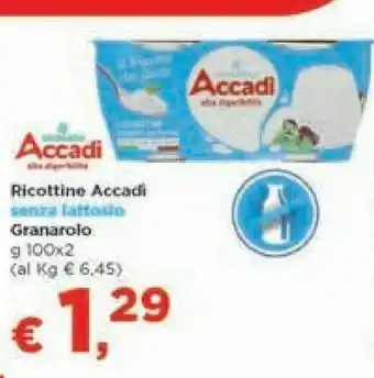 Granarolo Granarolo - Accadì Senza Lattosio 2 Ricottine 200 g(ml)