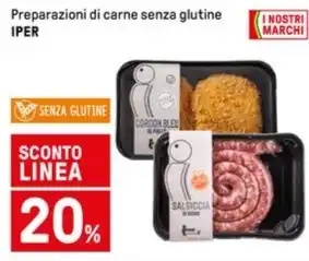 Iper La Grande Preparazioni di carne senza glutine IPER offerta