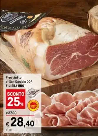 Iper La Grande Prosciutto di San Daniele DOP FILIERA UNO offerta