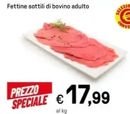 Iper La Grande Fettine sottili di bovino adulto offerta