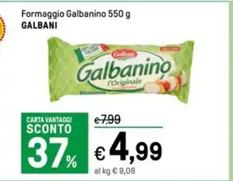 Iper La Grande Formaggio Galbanino 550 g GALBANI offerta