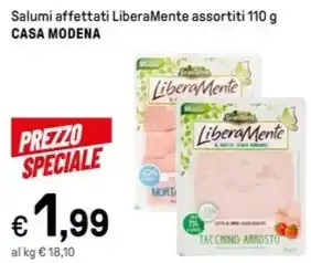 Iper La Grande Salumi affettati LiberaMente assortiti 110 g CASA MODENA offerta