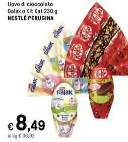 Iper La Grande Uovo di cioccolato Galak o Kit Kat 230 g NESTLÉ PERUGINA offerta