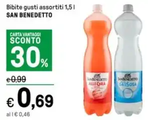 Iper La Grande Bibite gusti assortiti 1,5 l SAN BENEDETTO offerta