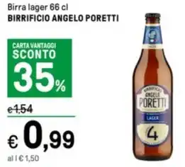 Birra lager 66 cl BIRRIFICIO ANGELO PORETTI