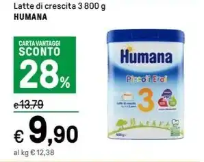 Iper La Grande Latte di crescita 3 800 g HUMANA offerta