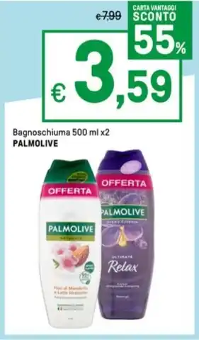 Iper La Grande Bagnoschiuma 500 ml x2 PALMOLIVE offerta