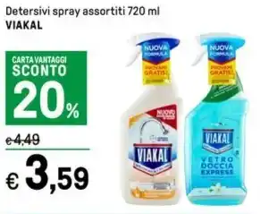 Iper La Grande Detersivi spray assortiti 720 ml VIAKAL offerta