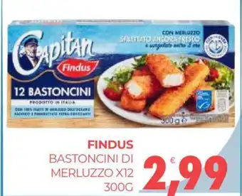 Eté FINDUS BASTONCINI DI MERLUZZO X12 300G offerta