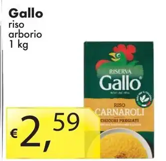 Sugros Gallo riso arborio 1 kg offerta