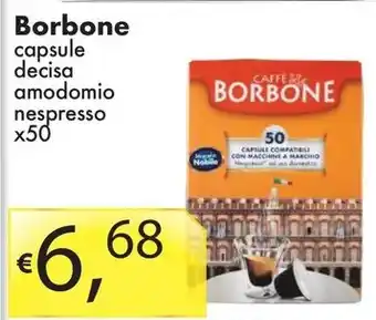 Sugros Borbone capsule decisa amodomio nespresso x50 offerta