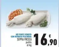 Conad SEPPIA FRESCA pulita al kg offerta