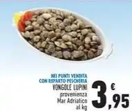 Conad VONGOLE LUPINI offerta
