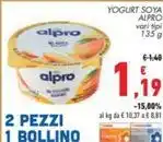 Conad YOGURT SOYA ALPRO vari tipi 135 g offerta