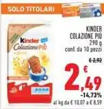 Conad KINDER COLAZIONE PIÙ offerta