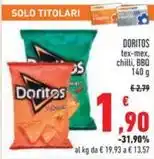 DORITOS tex-mex, chilli, BBQ 140 g