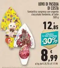 Conad UOVO DI PASQUA DI COSTA 500 g offerta
