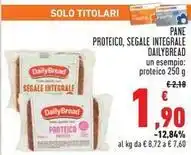 Conad PANE PROTEICO, SEGALE INTEGRALE DAILYBREAD offerta