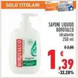 Conad SAPONE LIQUIDO BOROTALCO idratante 250 ml offerta