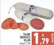 Conad SALAME UNGHERESE VILLANI offerta