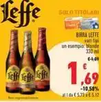 Conad BIRRA LEFFE vari tipi offerta
