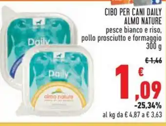 Conad CIBO PER CANI DAILY ALMO NATURE offerta