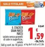 Conad IL CRACKER GRAN PAVESI offerta