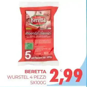 Eté BERETTA WURSTEL 4 PEZZI 5X100G offerta