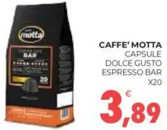 Eté CAFFE' MOTTA CAPSULE DOLCE GUSTO ESPRESSO BAR X20 offerta