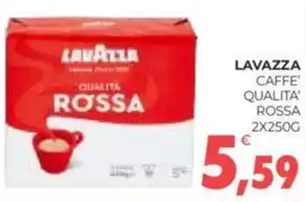 Eté LAVAZZA CAFFE' QUALITA' ROSSA 2X250G offerta