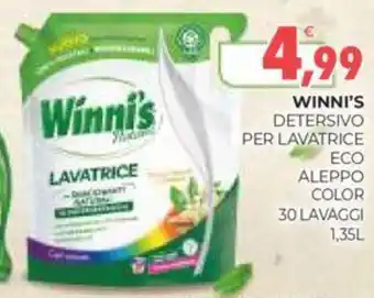 Eté WINNI'S DETERSIVO PER LAVATRICE ECO ALEPPO COLOR 30 LAVAGGI 1,35L offerta