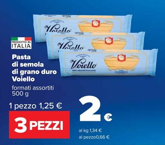 Carrefour Voiello Pasta di semola di grano duro 500g offerta