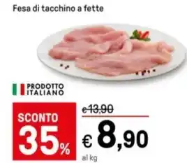 Iper La Grande Fesa di tacchino a fette offerta