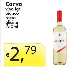 Sugros Corvo vino igt bianco rosso glicine 750ml offerta