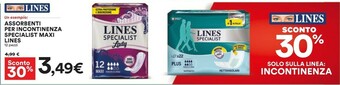 Coop Lines Assorbenti lines offerta