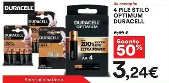 Coop Duracell Pile offerta