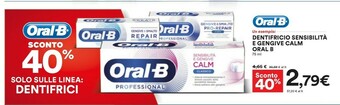 Coop Oral b Dentifricio Sensibilità E Gengive Calm offerta